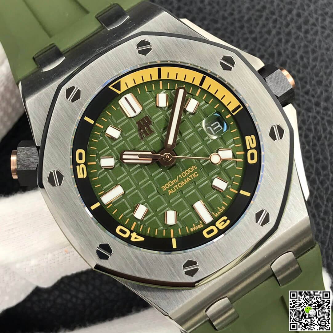 Replica Audemars P1g*et Royal Oak Offshore 15720ST.OO.A052CA.01 1:1 Best Edition BF Factory Army Green Dial