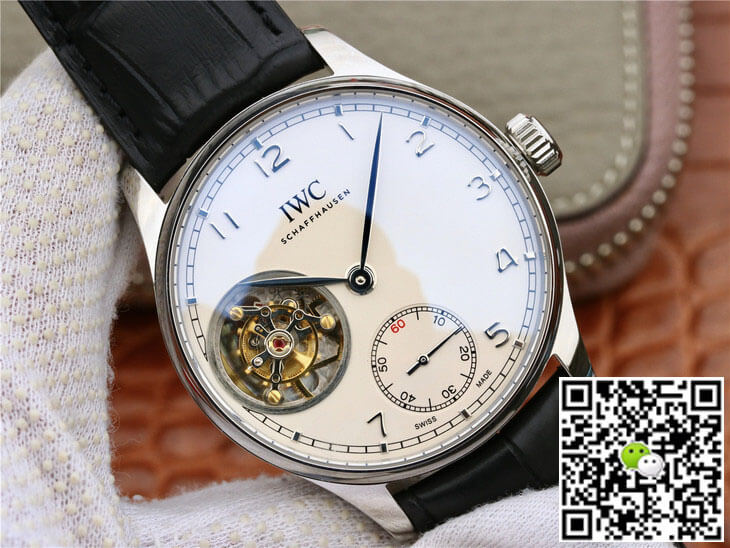 Replica IWC Portuguese Tourbillon 1:1 Best Edition ZF Factory White Dial