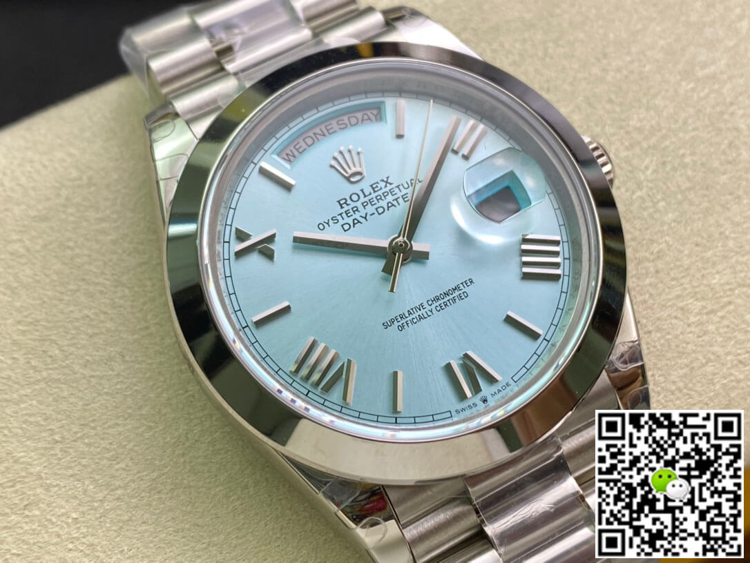 Replica R01ex Day Date M228206-0044 1:1 Best Edition EW Factory Ice Blue Dial