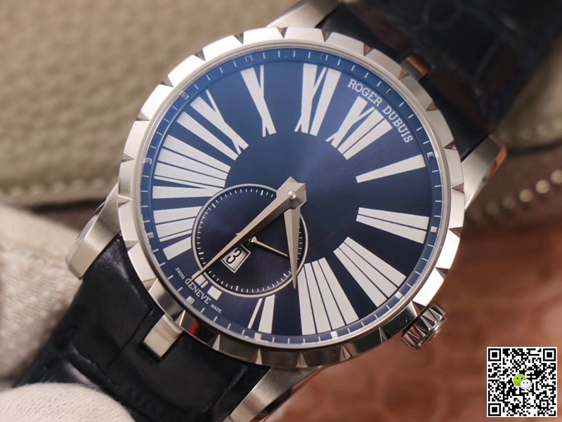 Replica Roger Dubuis Excalibur DBEX0535 1:1 Best Edition PF Factory Blue Dial Swiss ETA9015