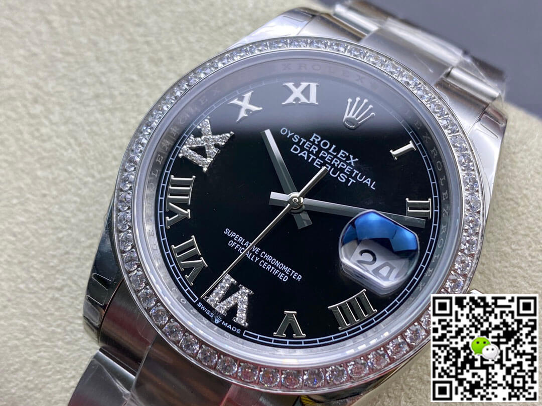 Replica R01ex Datejust 36MM 1:1 Best Edition EW Factory Black Dial