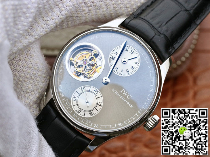 Replica IWC Portuguese IW544603 ZF Factory 1:1 Best Edition Tourbillon Grey Dial