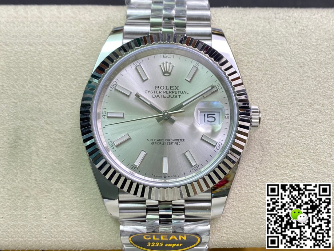 Replica R01ex Datejust M126334-0004 1:1 Best Edition Clean Factory Silver Dial