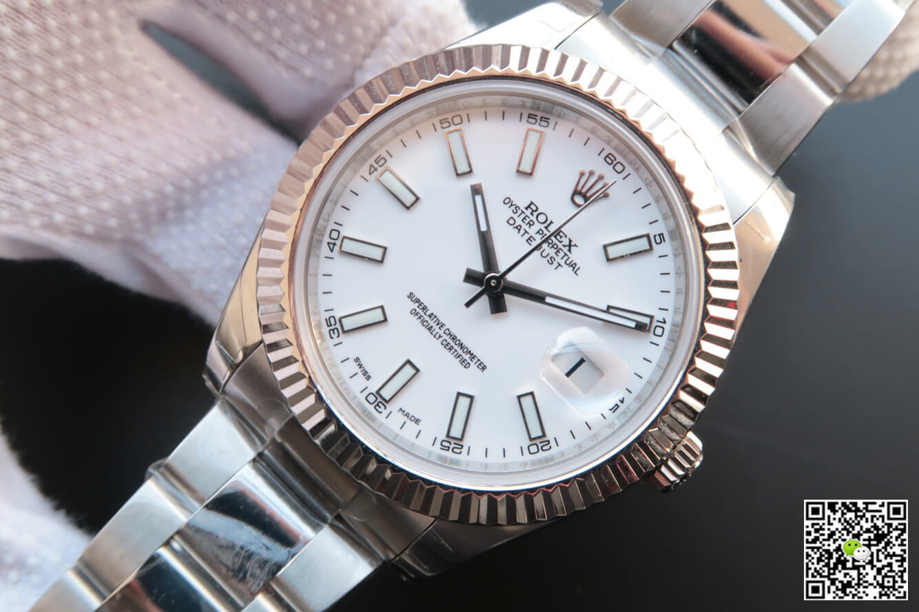 Replica R01ex Datejust M126334-0009 1:1 Best Edition EW Factory White Dial
