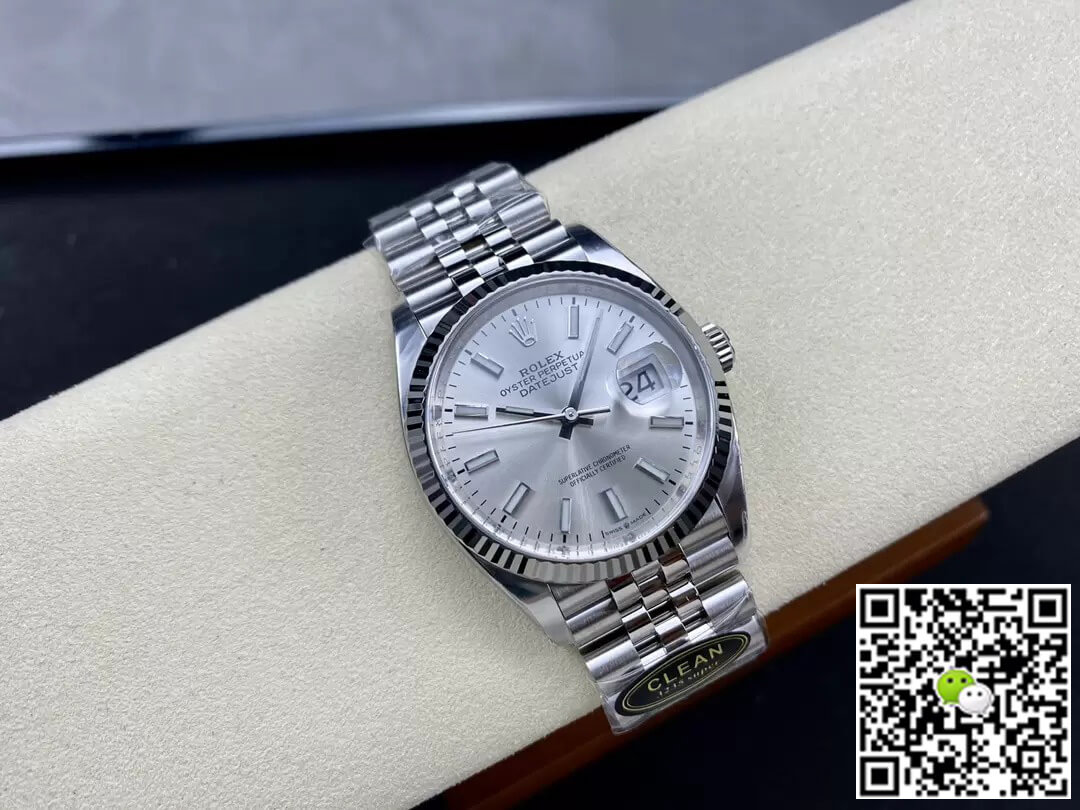 Replica R01ex Datejust M126234-0013 36MM 1:1 Best Edition Clean Factory Silver Dial