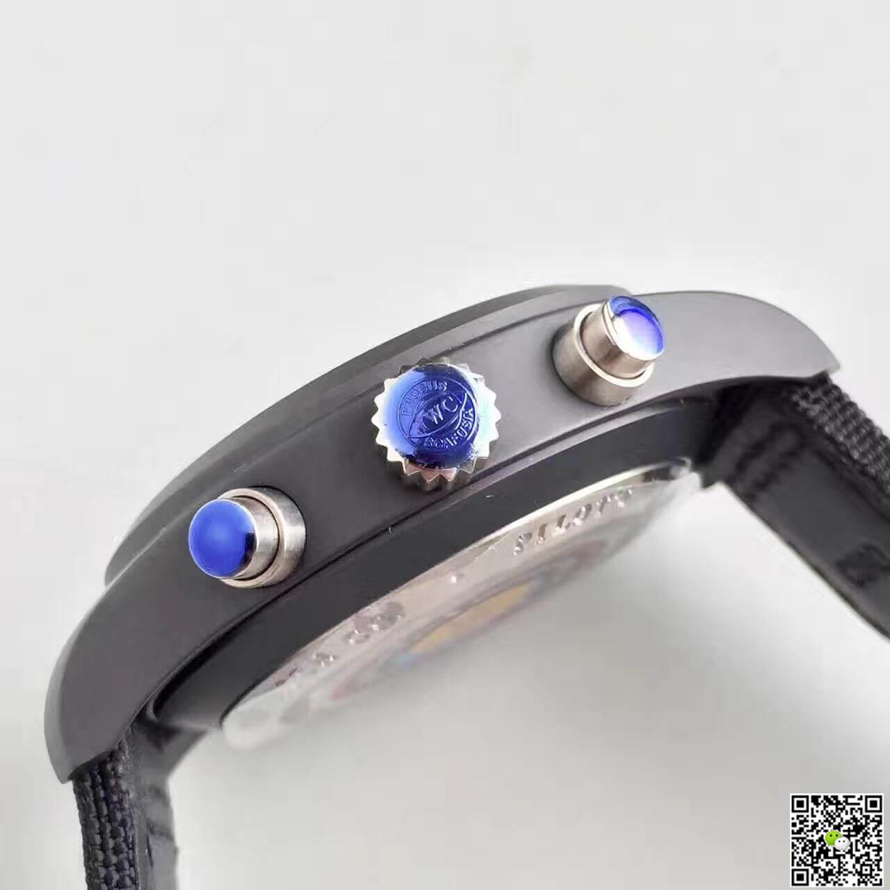 Replica IWC Pilot Chronograph IW388003 ZF Factory 1:1 Best Edition Swiss ETA7750 Black Dial