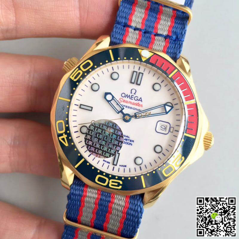 Replica 0me*ga Seamaster Diver 300M 212.62.41.20.04.001 1:1 Best Edition Swiss ETA2824 18K Yellow Gold