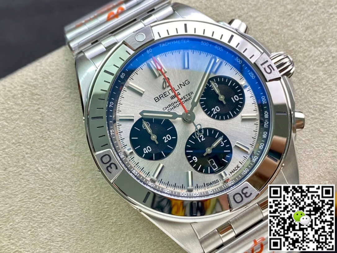 Replica Breitling Chronomat AB0134101G1A1 1:1 Best Edition GF Factory White Dial