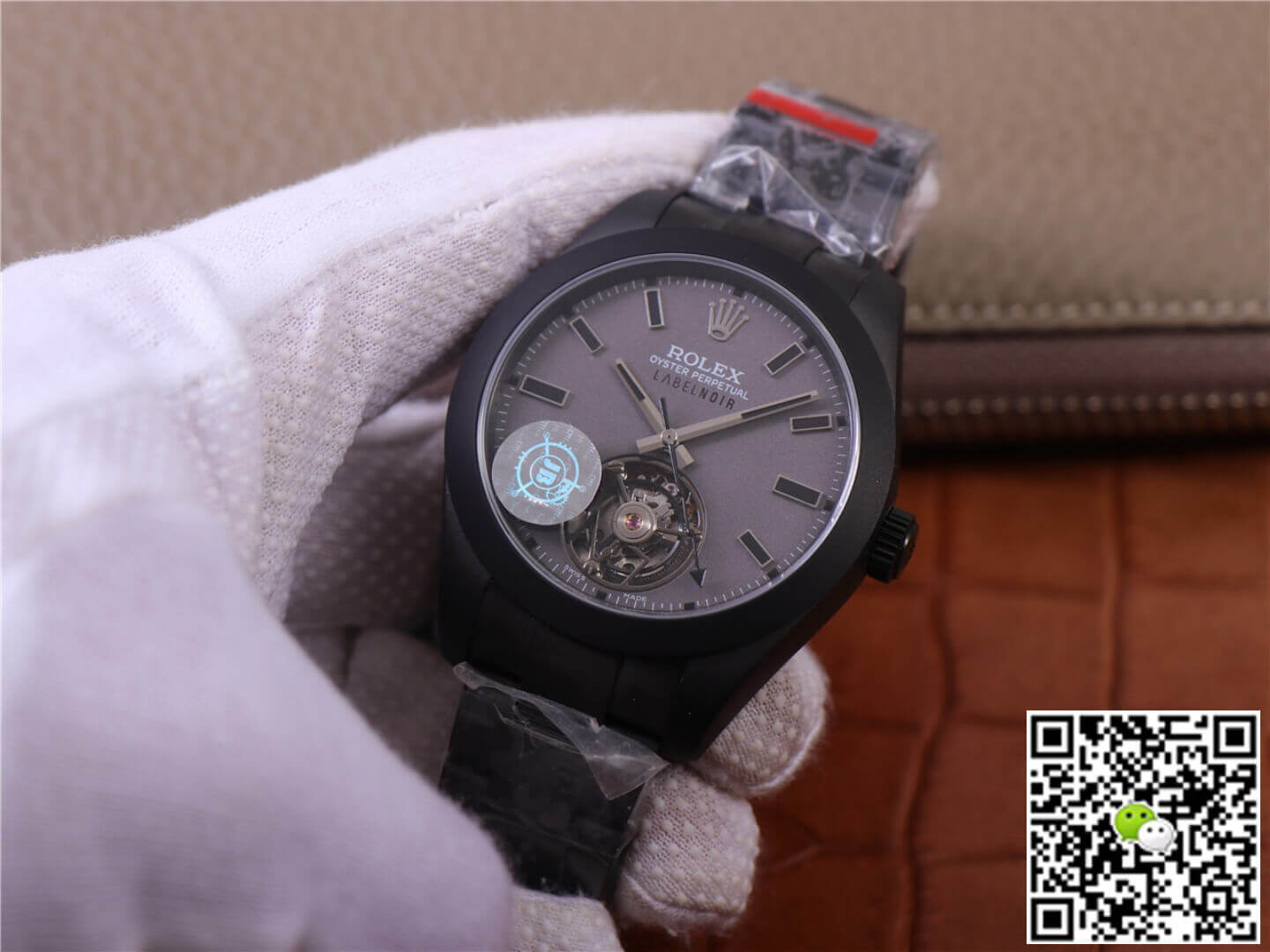 Replica R01ex Milgauss 116400 Tourbillon 1:1 Best Edition JB Factory Black PVD Case Swiss ETA3131