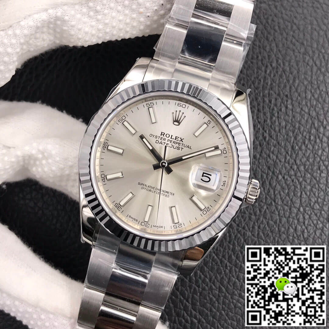 Replica R01ex Datejust M126334-0003 1:1 Best Edition VS Factory Silver Dial