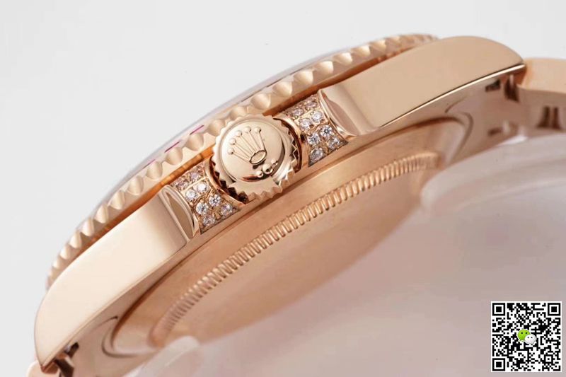 Replica R01ex GMT Master II 116759 SAru 1:1 Best Edition ROF Factory Rose Gold Swiss ETA2836