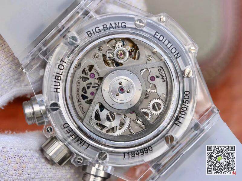 Replica Hublot Big Bang Unico 411.JX.4802.RT Mechanical Watches 1:1 Best Edition Swiss ETA1242 Rubber Strap