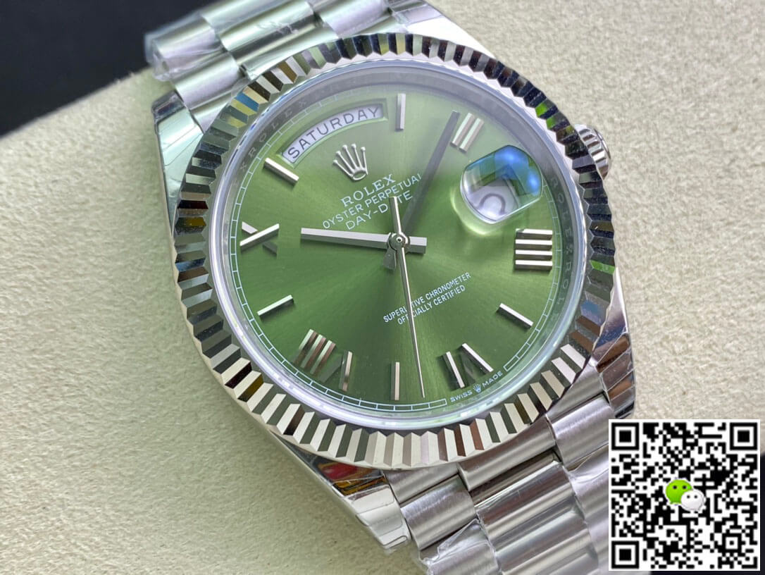 Replica R01ex Day Date M228239-0033 1:1 Best Edition EW Factory Olive Green Dial