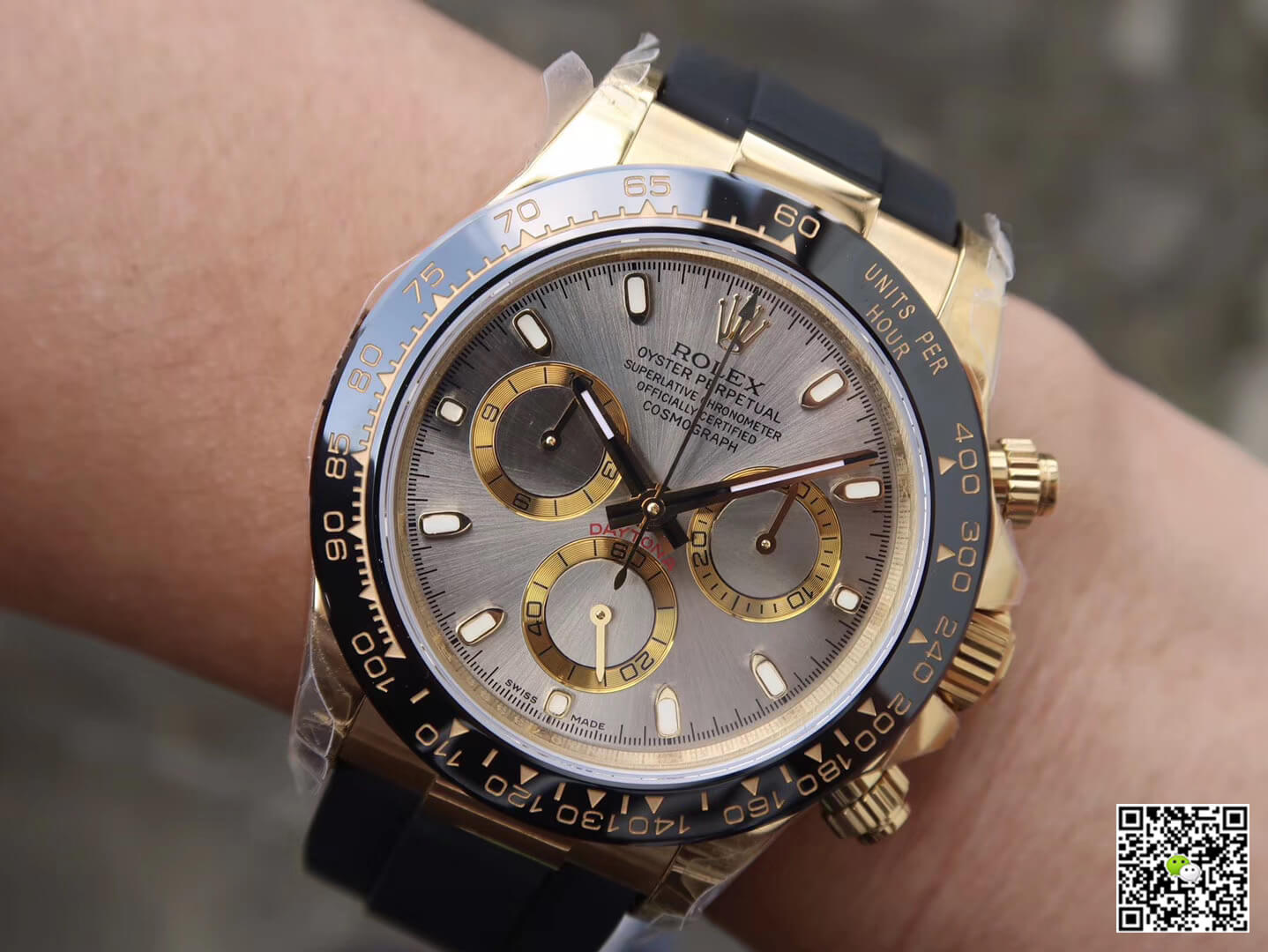 Replica R01ex Daytona Cosmograph 116518LN 1:1 Best Edition JH Factory Silver Gray Dial