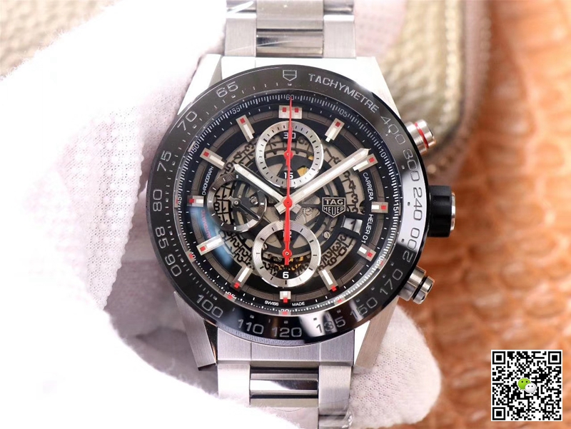 Replica TAG Heuer Carrera CAR2A1W.BA0703 1:1 Best Edition XF Factory Black Dial Swiss HEUER 01