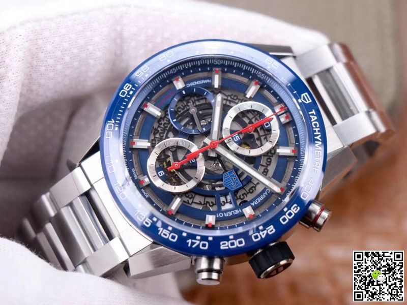 Replica Tag Heuer Carrera Calibre Heuer 01 CAR201T.BA0766 Chronograph 1:1 Best Edition XF Factory Blue Dial Swiss Calibre 01