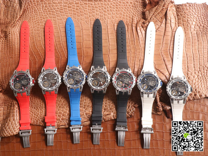 Replica Roger Dubuis Excalibur Spidr RDDBEX0479 1:1 Best Edition JB Factory Tourbillon Black Strap