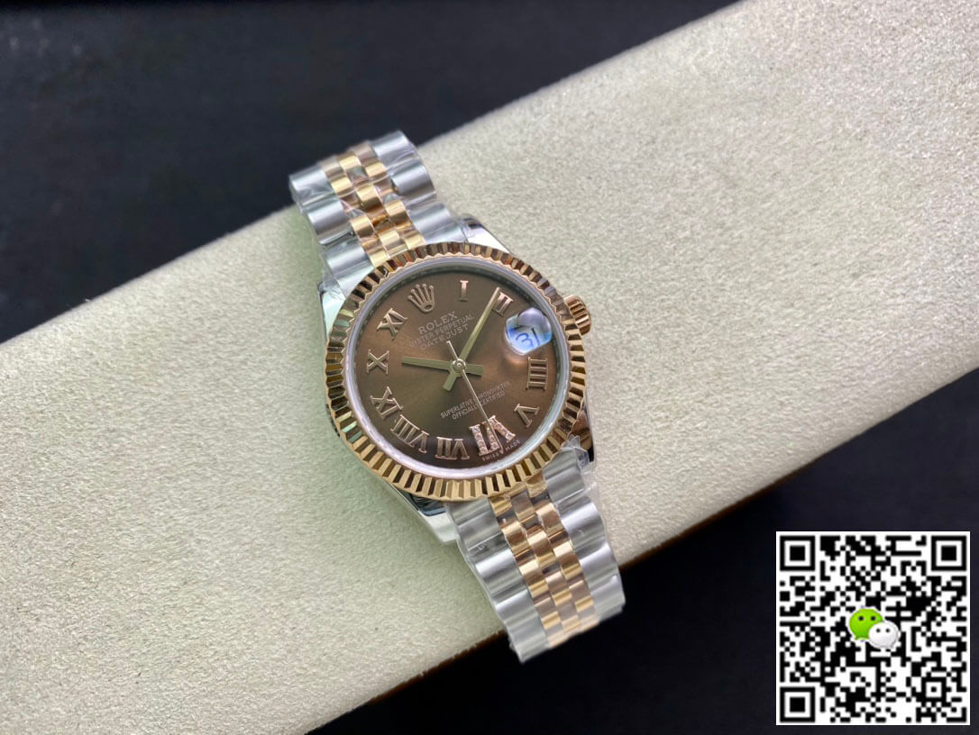 Replica R01ex Datejust M278271-0004 31MM 1:1 Best Edition EW Factory Brown Dial
