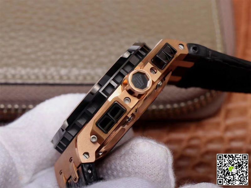 Replica Audemars P1g*et Royal Oak Offshore 26078RO.OO.D002CR.01 1:1 Best Edition JF Factory Rose Gold Swiss ETA3126