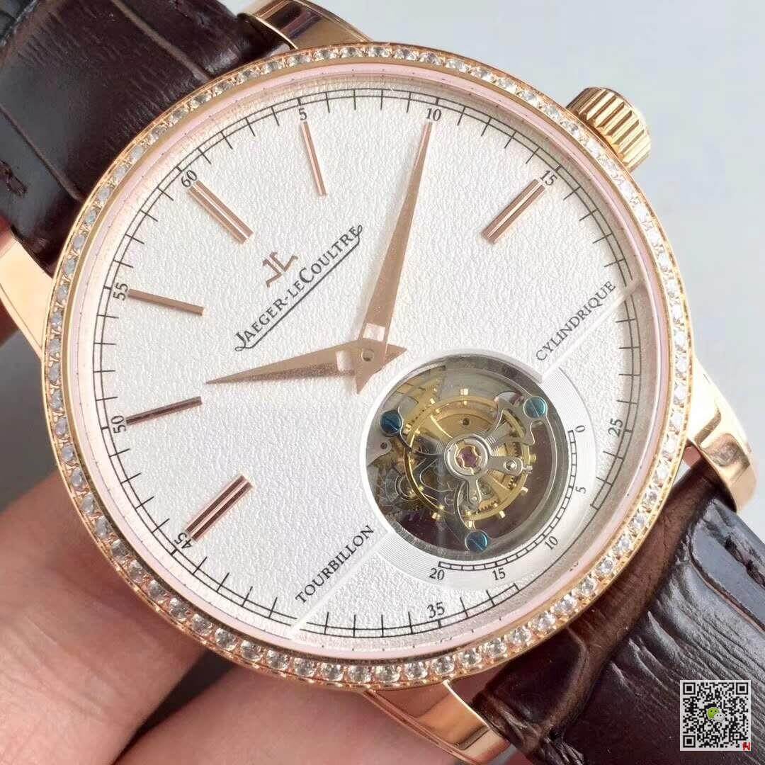Replica Jaeger-LeCoultre Master Ultra Thin Tourbillon Q1322410 Mechanical Watches 1:1 Best Edition Swiss Tourbillon Beige Dial