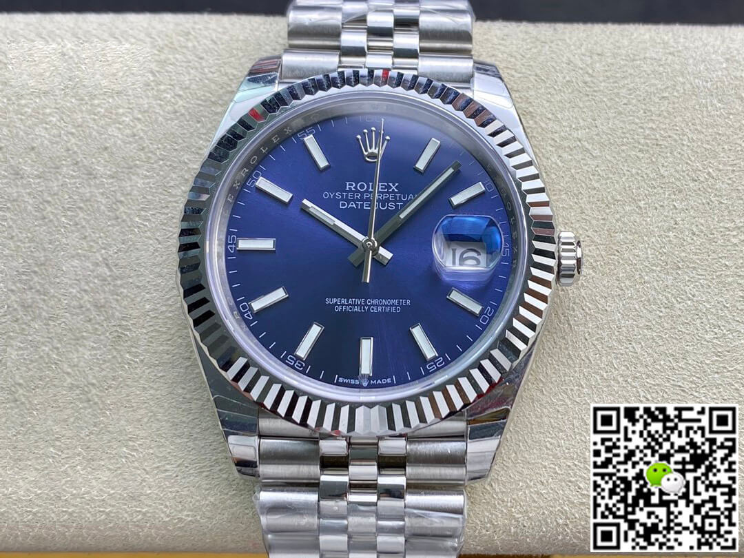 Replica R01ex Datejust M126334-0002 1:1 Best Edition EW Factory Blue Dial