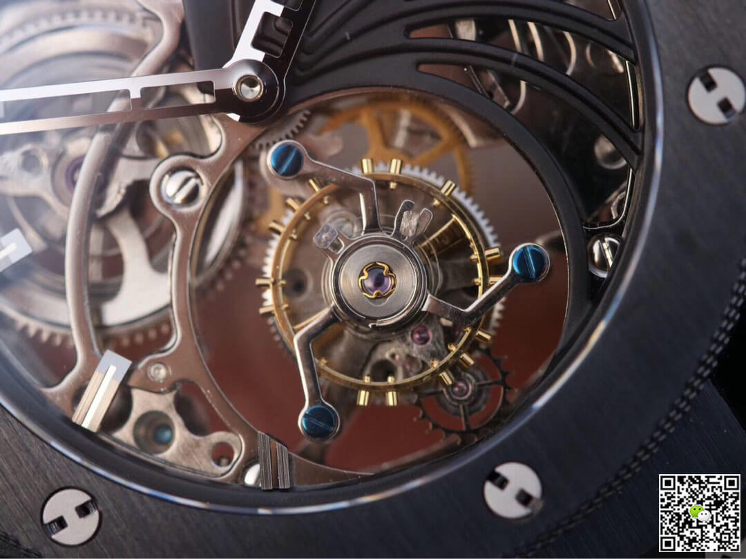 Replica Hublot Big Bang Hollow Tourbillon 1:1 Best Edition Ceramic Skeleton Dial