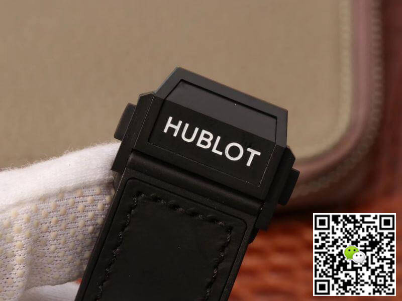 Replica Hublot Big Bang Sang Bleu 415.CX.1114.VR.MXM17 TMF Factory 1:1 Best Edition Swiss ETA1213 Leather Fronted Rubber Strap