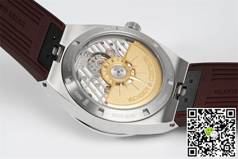 Replica Vacheron C0nstan1n Overseas 4500V 1:1 Best Edition PPF Factory Brown Rubber Strap