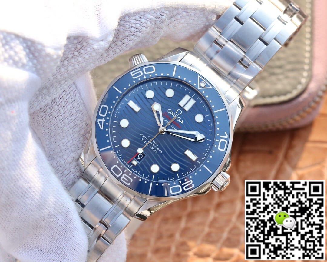 Replica 0me*ga Seamaster Diver 300M 210.30.42.20.03.001 1:1 Best Edition VS Factory Blue Dial