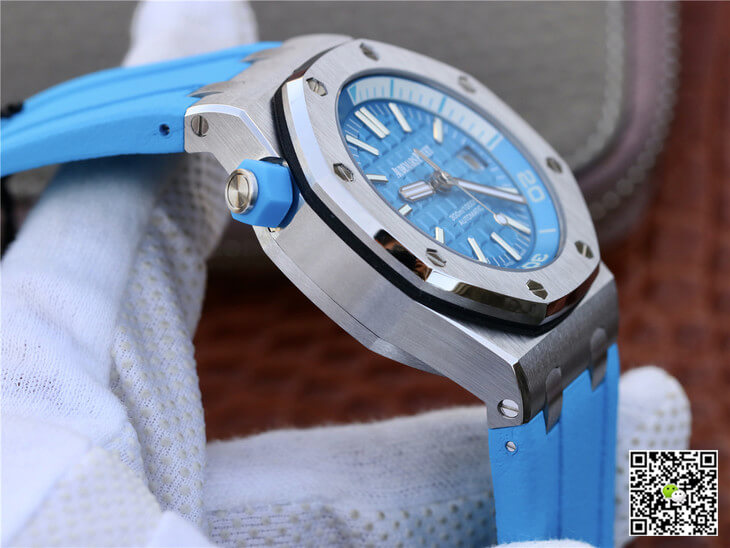 Replica Audemars P1g*et Royal Oak Offshore Diver 15710ST.OO.A032CA.01 1:1 Best Edition JF Factory Blue Dial