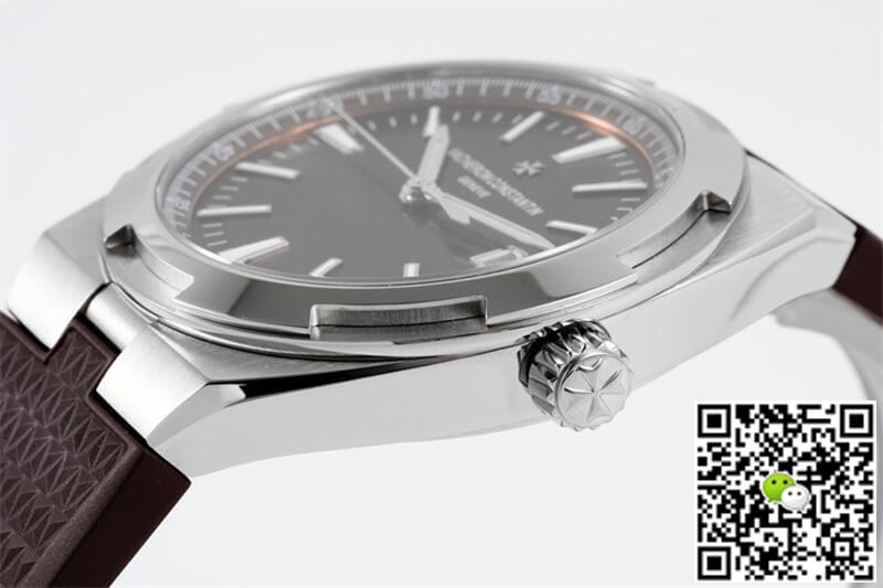 Replica Vacheron C0nstan1n Overseas 4500V 1:1 Best Edition PPF Factory Brown Rubber Strap