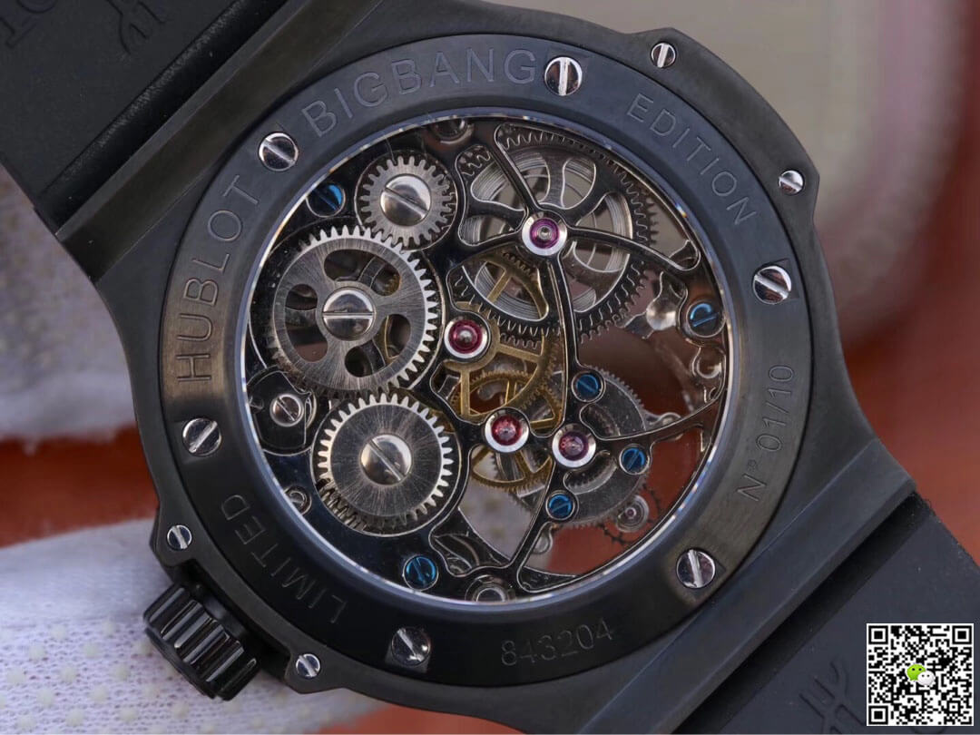 Replica Hublot Big Bang Hollow Tourbillon 1:1 Best Edition Ceramic Skeleton Dial