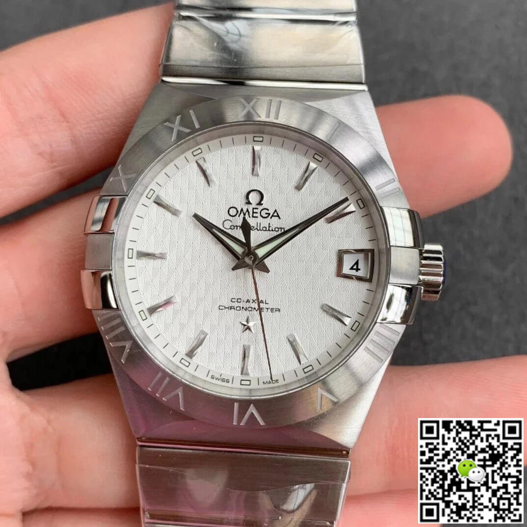 Replica 0me*ga Constellation 123.10.38.21.02.004 1:1 Best Edition VS Factory Silvery White Dial
