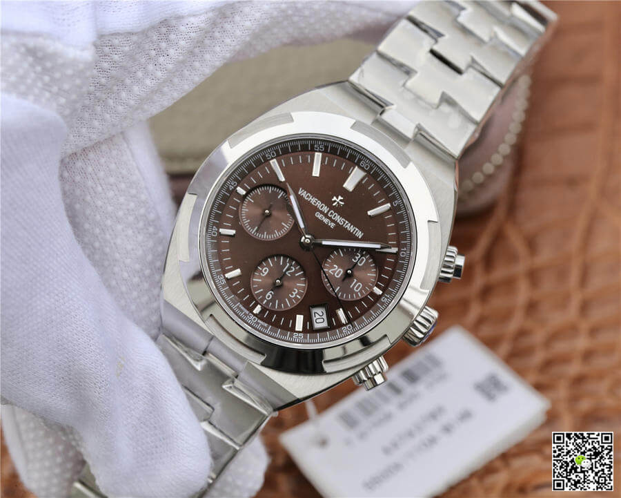 Replica Vacheron C0nstan1n Overseas 5500V/110A-B147 1:1 Best Edition 8F Factory V2 Brown Dial