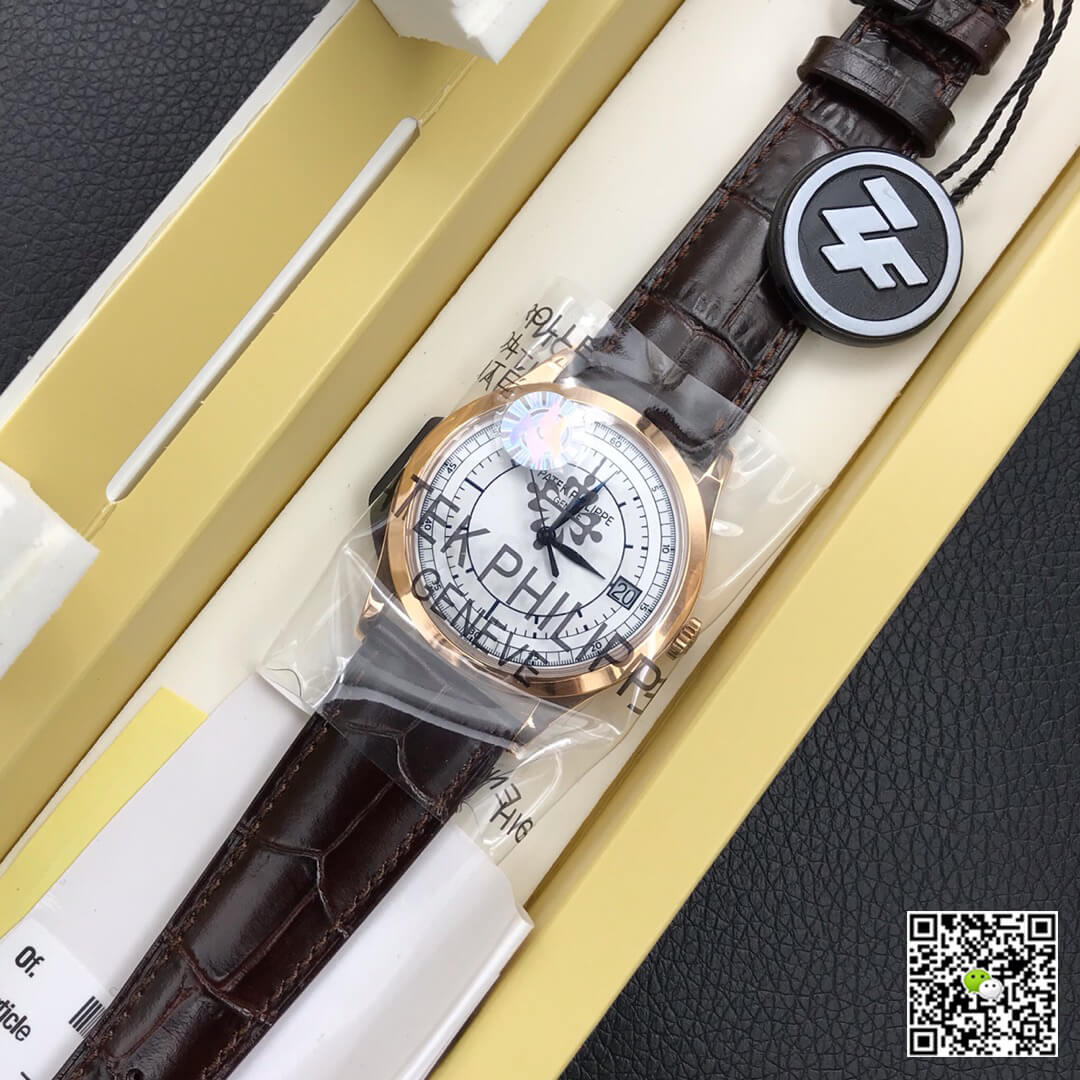 Replica Pat*k Phi1i*pe Calatrava 5296R-001 1:1 Best Edition ZF Factory Rose Gold White Dial