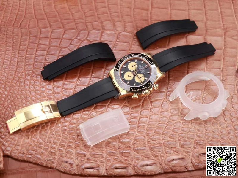 Replica R01ex Daytona M116518LN-0047 1:1 Best Edition Noob Factory Black Dial Swiss ETA4130