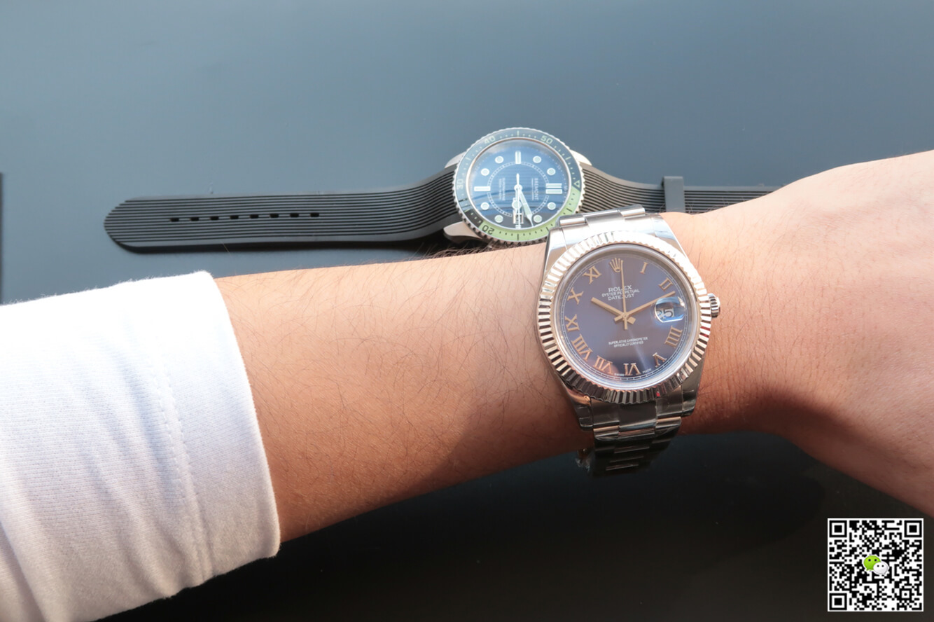 Replica R01ex Datejust 116334 41MM 1:1 Best Edition EW Factory Blue Dial