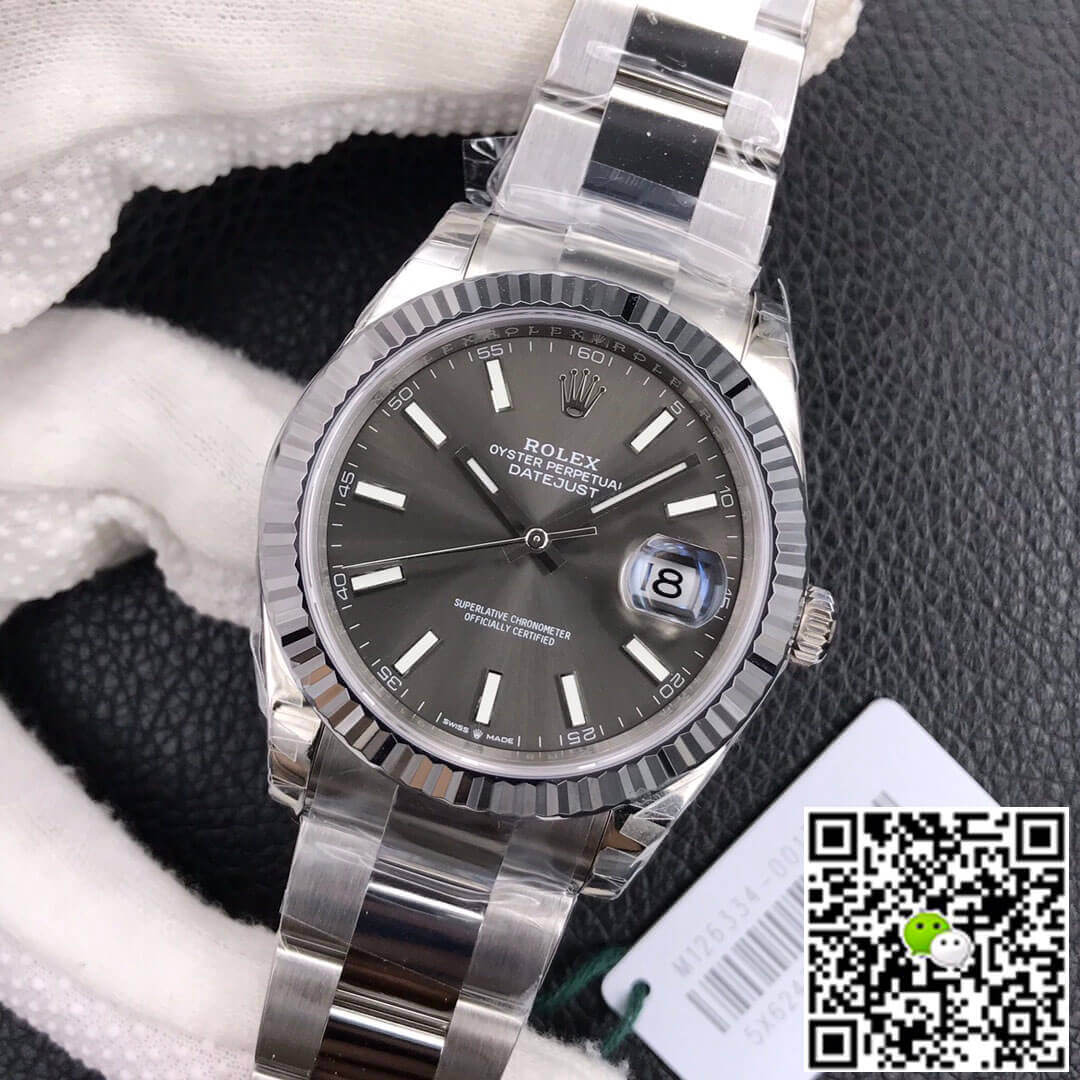 Replica R01ex Datejust M126334-0013 1:1 Best Edition VS Factory Grey Dial