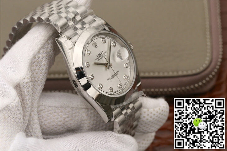 Replica R01ex Datejust M126300 1:1 Best Edition EW Factory D1am0nd-set Dial