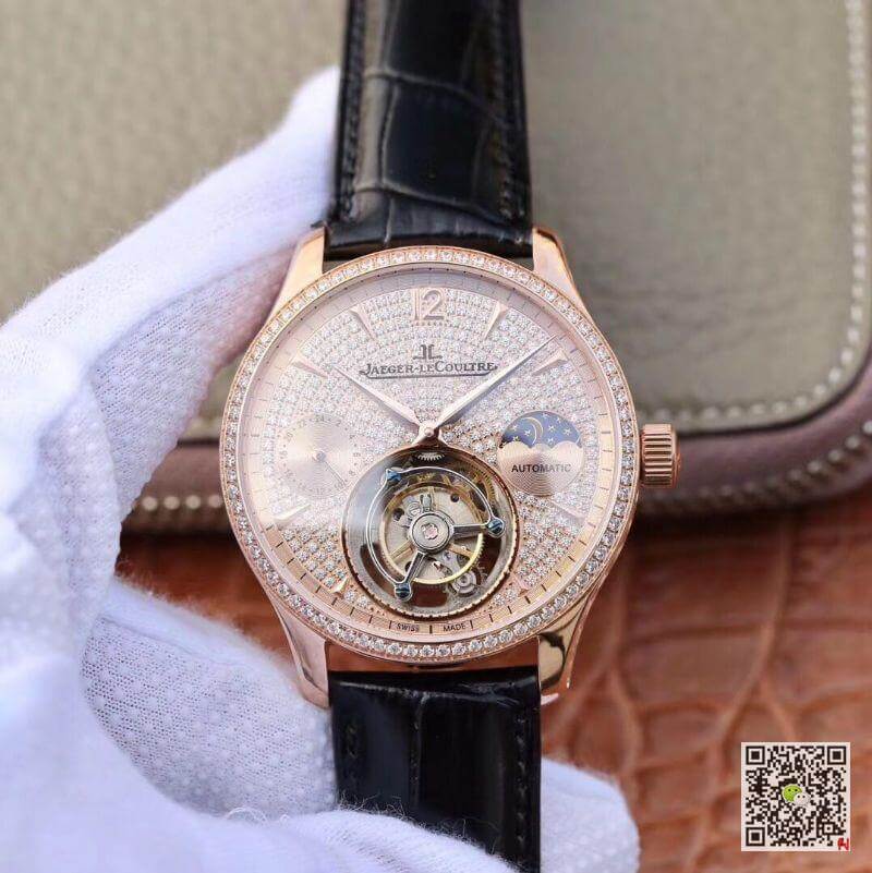 Replica Jaeger-LeCoultre Master Complication Functions Real Tourbillon 1:1 Best Edition Swiss Hand-winding 3310 Rosegold