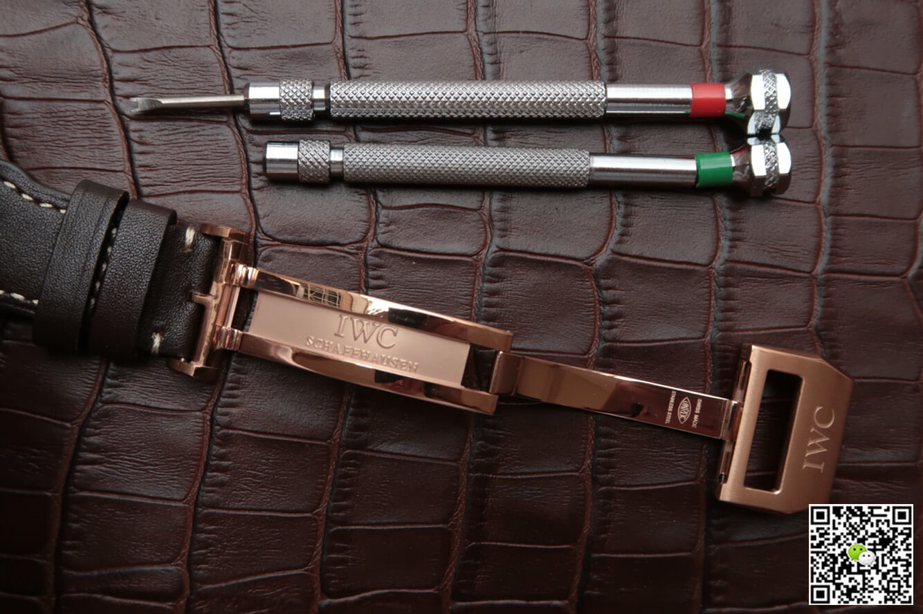 Replica IWC Big Pilot IW500901 1:1 Best Edition ZF Factory Rose Gold Black Dial