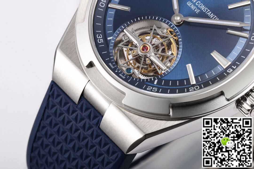 Replica Vacheron C0nstan1n Overseas Tourbillon 6000V/110A-B544 1:1 Best Edition BBR Factory Rubber Strap