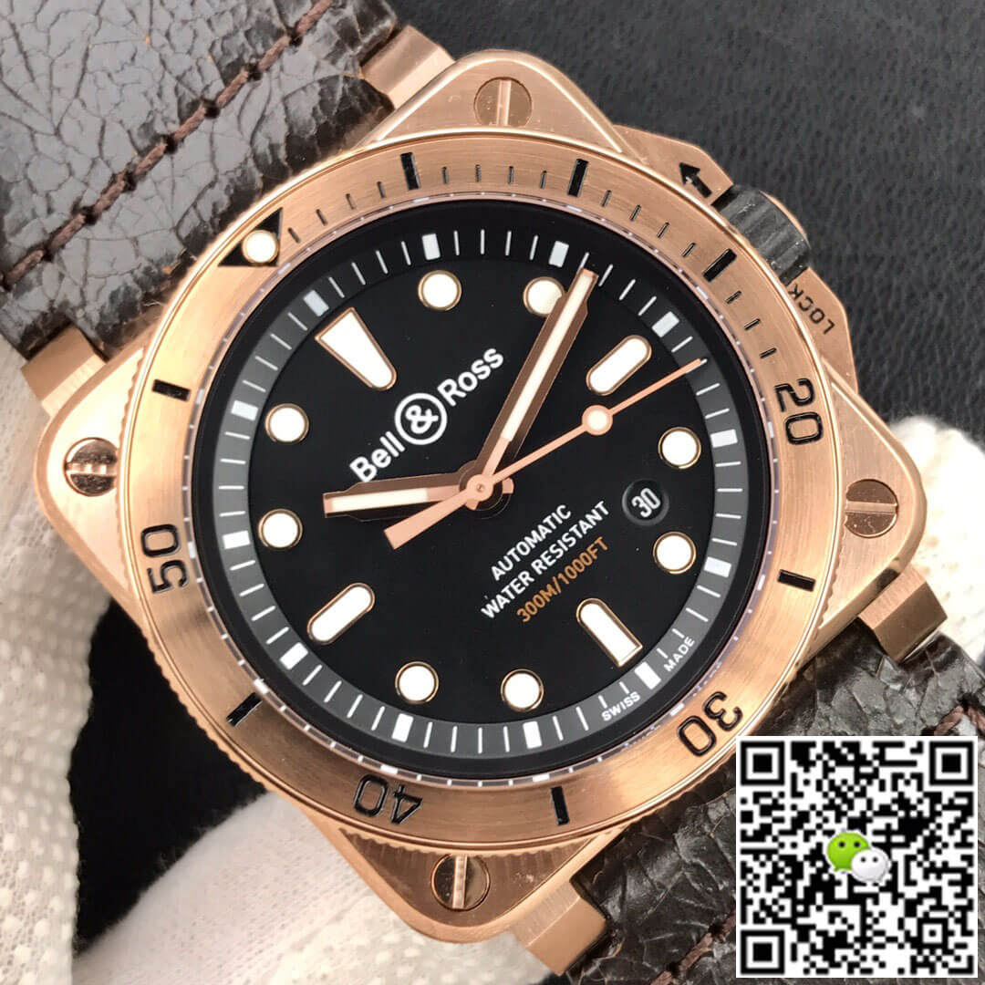 Replica Bell   Ross BR0392-D-BL-BR/SCA 1:1 Best Edition Black Dial