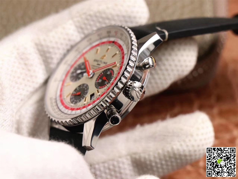 Replica Breitling Navitimer AB01219A1G1X1 1:1 Best Edition V9 Factory Silver Dial Swiss ETA7750