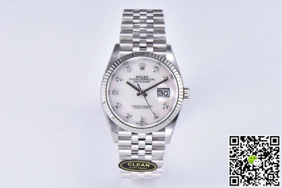 Replica R01ex Datejust M126234-0019 36MM 1:1 Best Edition Clean Factory Stainless Steel
