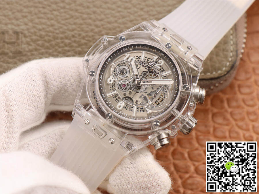Replica Hublot Big Bang 411.JX.4802.RT 1:1 Best Edition White Transparent Dial