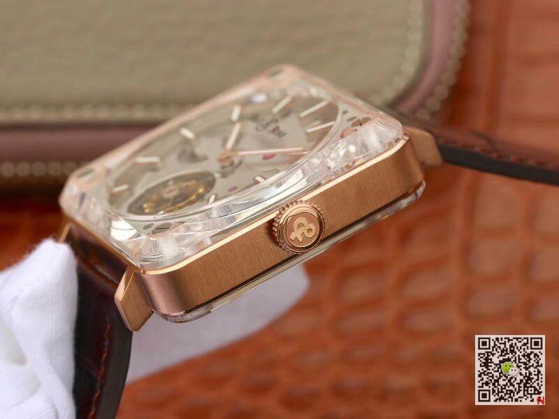 Replica Bell   Ross BR-X2 Tourbillon 18K Rosegold Case Mechanical Watches 1:1 Best Edition Swiss ETA380 Tourbillon Movement