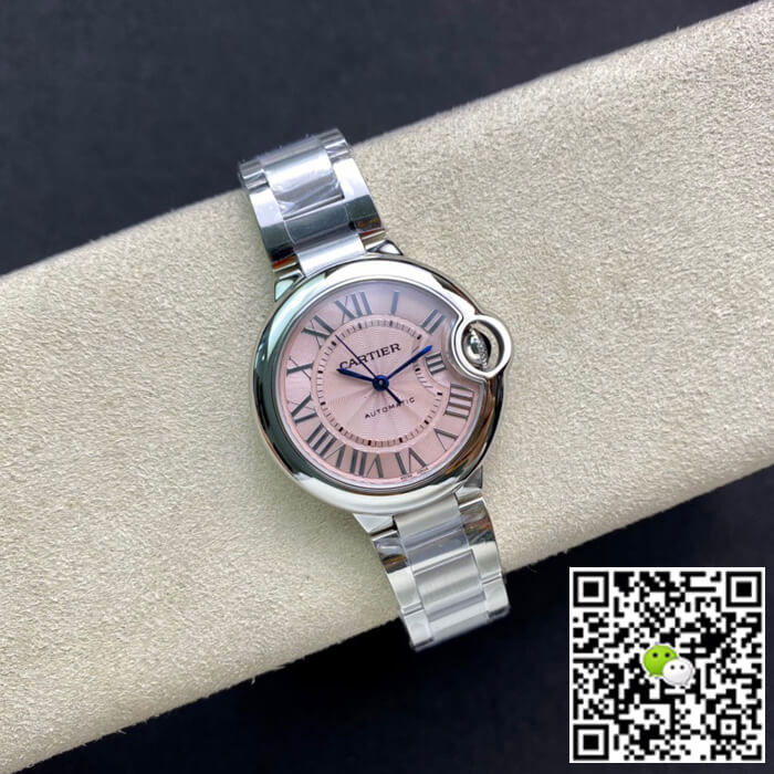 Replica Ballon Bleu De Ca*t1er 33MM W6920100 1:1 Best Edition V6 Factory Pink Dial
