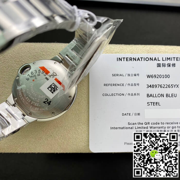 Replica Ballon Bleu De Ca*t1er 33MM W6920100 1:1 Best Edition V6 Factory Pink Dial