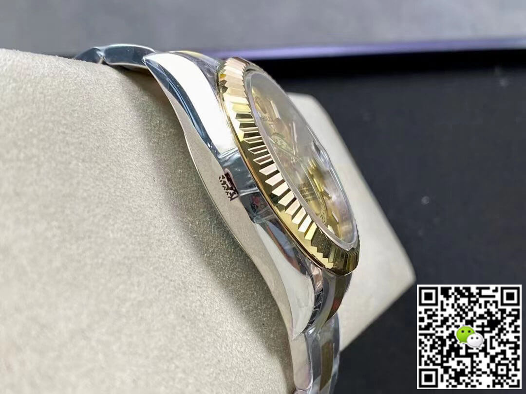 Replica R01ex Sky Dweller M326933-0001 V2 1:1 Best Edition Noob Factory Champagne Dial